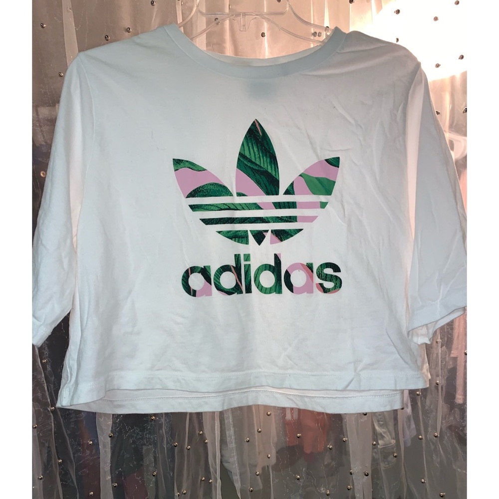 Adidas oversized crop top